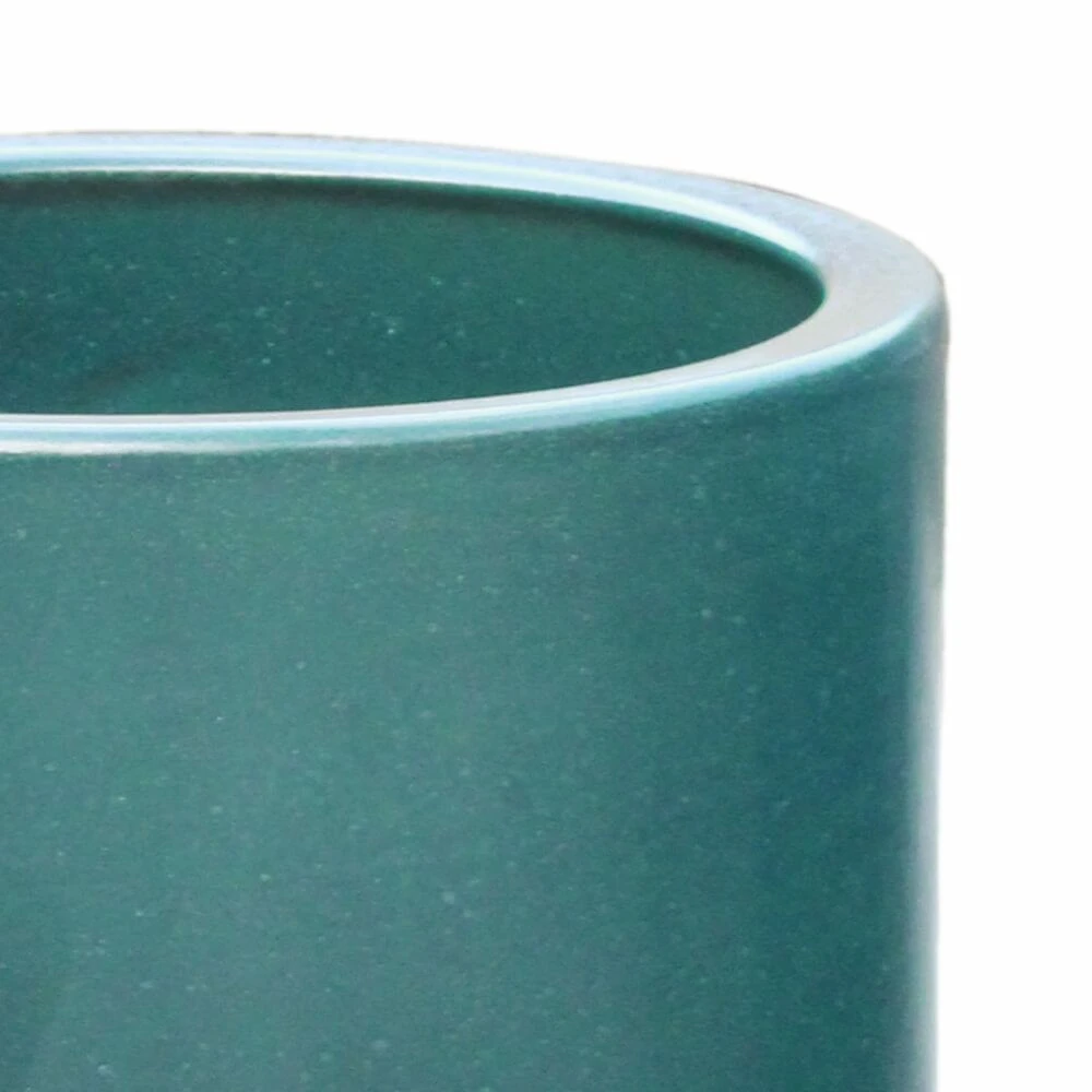 Zeitloses Blumengefäß Aus Steinzeug - Winterfest - Grün - Rund - Optare Verde 4 Zeitloses Blumengefäß Aus Steinzeug - Winterfest - Grün - Rund - Optare Verde – Bild 2